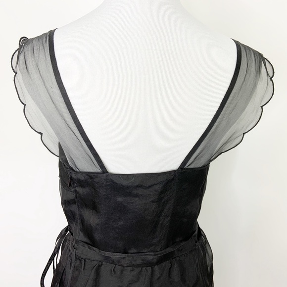 NWT Stella McCartney Black Silk Cocktail Dress 4 - Picture 6 of 14